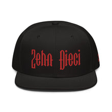 Load image into Gallery viewer, Snapback Hat (Black & Red)