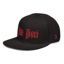 Load image into Gallery viewer, Snapback Hat (Black & Red)