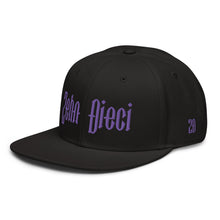 Load image into Gallery viewer, Snapback Hat (Black w/Purple)