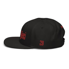 Load image into Gallery viewer, Snapback Hat (Black & Red)