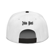 Load image into Gallery viewer, Snapback Hat (White w/Black)