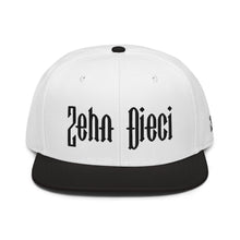 Load image into Gallery viewer, Snapback Hat (White w/Black)