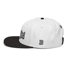 Load image into Gallery viewer, "Moja" Snapback Hat (White & Black)