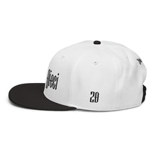 Load image into Gallery viewer, Snapback Hat (White w/Black)