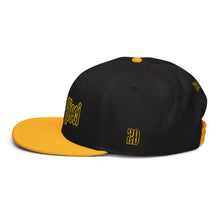 Load image into Gallery viewer, Snapback Hat (Black & Gold)
