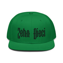 Load image into Gallery viewer, Snapback Hat (Kelly Green w/Black)