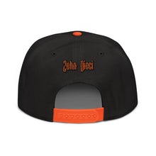 Load image into Gallery viewer, Snapback Hat (Black & Orange)