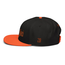 Load image into Gallery viewer, Snapback Hat (Black & Orange)