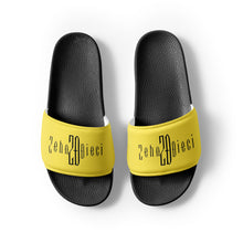 Load image into Gallery viewer, Women's slides (Black & Yellow)