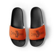 Load image into Gallery viewer, Women's slides (Black & Orange)