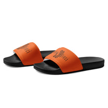 Load image into Gallery viewer, Women's slides (Black & Orange)