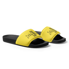 Load image into Gallery viewer, Women's slides (Black & Yellow)