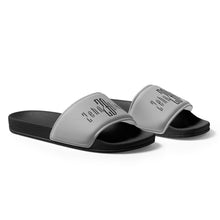 Load image into Gallery viewer, Women's slides (Black & Silver)