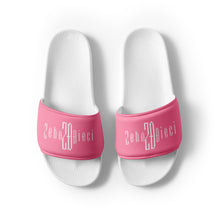 Load image into Gallery viewer, Women's slides (White & Tickle Me Pink)