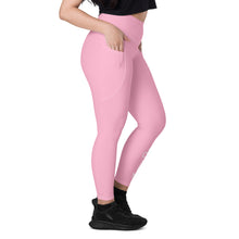 Load image into Gallery viewer, Leggings with pockets (Cotton Candy w/White)
