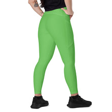 Load image into Gallery viewer, Leggings with pockets (Mantis w/White)
