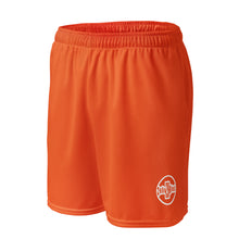 Load image into Gallery viewer, Unisex mesh shorts (Orange w/White)
