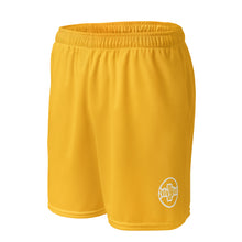 Load image into Gallery viewer, Unisex mesh shorts (Gold w/White)
