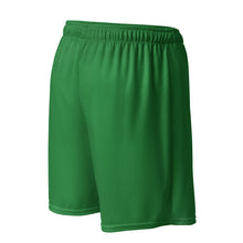 Load image into Gallery viewer, Unisex mesh shorts (Sea Green w/White)
