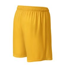 Load image into Gallery viewer, Unisex mesh shorts (Gold w/White)
