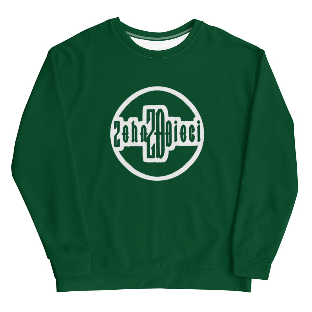 Circle Logo Sweatshirt (Forest Green w/White)