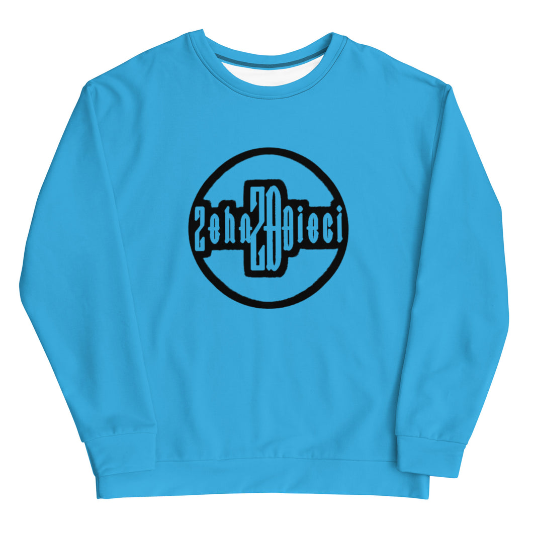 Circle Logo Sweatshirt (Deep Sky Blue w/Black)