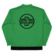 Load image into Gallery viewer, Unisex Bomber Jacket (Sea Green w/Black)
