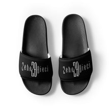 Load image into Gallery viewer, Men’s slides (Blackout w/White)
