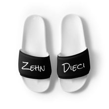 Load image into Gallery viewer, Women&#39;s slides (White w/Black)
