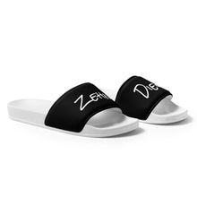 Load image into Gallery viewer, Women&#39;s slides (White w/Black)
