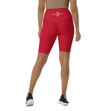 Load image into Gallery viewer, Biker Shorts (Red w/White)
