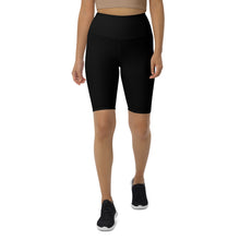 Load image into Gallery viewer, Biker Shorts (Black w/White)
