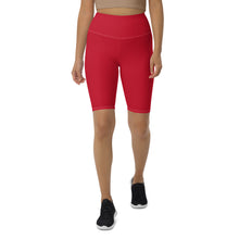 Load image into Gallery viewer, Biker Shorts (Red w/White)
