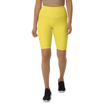 Load image into Gallery viewer, Biker Shorts (Yellow w/White)
