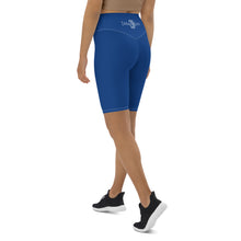 Load image into Gallery viewer, Biker Shorts (Dark Cerulean w/White)
