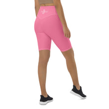 Load image into Gallery viewer, Biker Shorts (Tickle Me Pink w/White)
