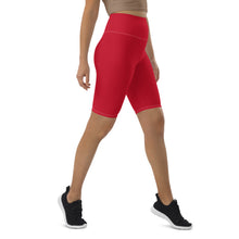 Load image into Gallery viewer, Biker Shorts (Red w/White)
