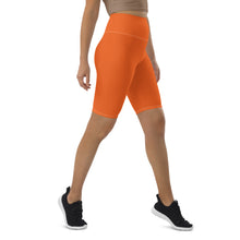 Load image into Gallery viewer, Biker Shorts (Orange w/White)
