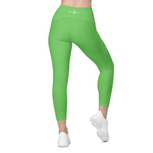 Load image into Gallery viewer, Crossover leggings with pockets (Mantis)
