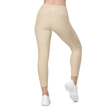 Load image into Gallery viewer, Crossover leggings with pockets (Champagne)
