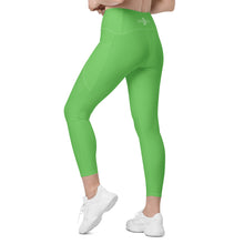 Load image into Gallery viewer, Crossover leggings with pockets (Mantis)
