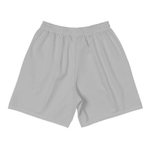 Load image into Gallery viewer, Men&#39;s Athletic Long Shorts (Silver w/White)
