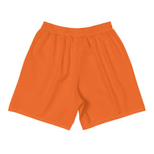 Load image into Gallery viewer, Men&#39;s Athletic Long Shorts (Orange w/White)
