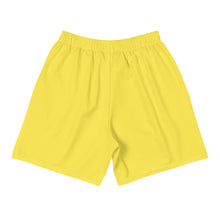 Load image into Gallery viewer, Men&#39;s Athletic Long Shorts (Yellow w/White)
