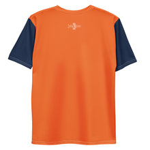 Load image into Gallery viewer, Men&#39;s T-shirt (Navy &amp; Orange)
