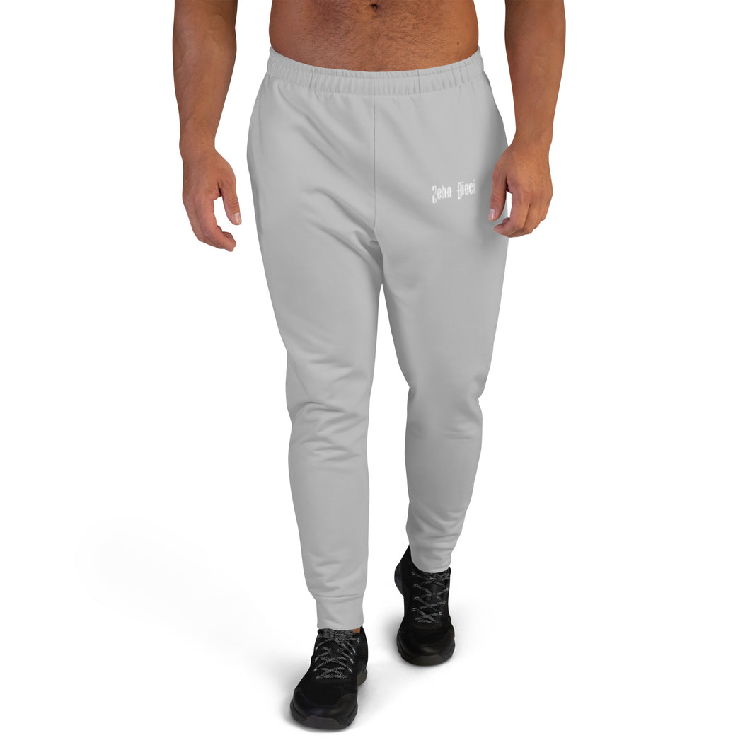 Men's Joggers (Silver & White)