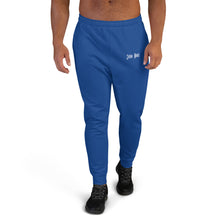 Load image into Gallery viewer, Men&#39;s Joggers (Dark Cerulean &amp; White)
