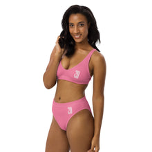 Load image into Gallery viewer, High-waisted bikini set (Tickle Me Pink)
