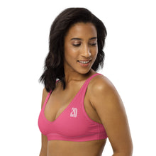 Load image into Gallery viewer, Padded bikini top (Brink Pink)
