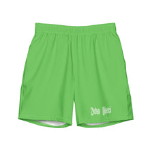 Load image into Gallery viewer, Men&#39;s swim trunks (Mantis w/White)
